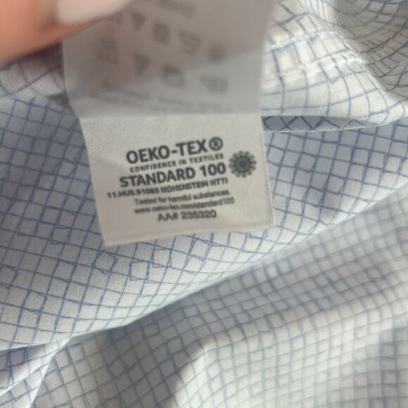 REACTION KENNETH COLE SLIM FIT BUTTON DOWN LONG SLEEVE DRESS SHIRT - Picture 11 of 11